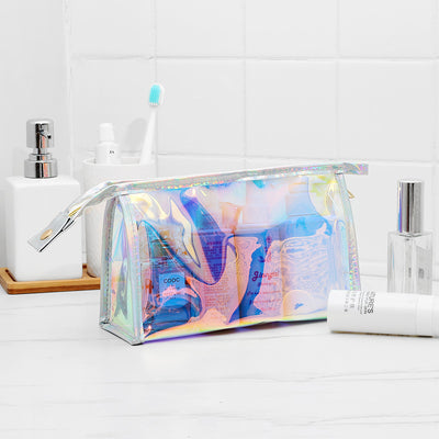 Transparent Laser Cosmetic Bag Women's Portable And Simple Waterproof