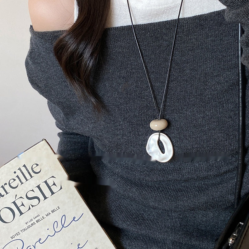 Simple Long Geometric Necklace Female Minority Fashion Temperament