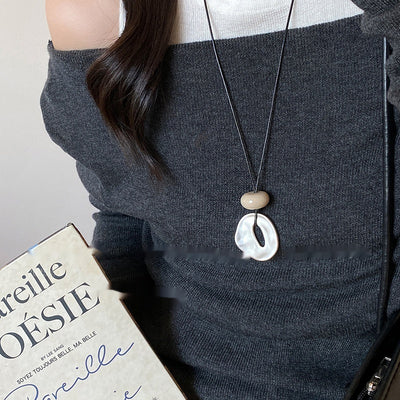 Simple Long Geometric Necklace Female Minority Fashion Temperament