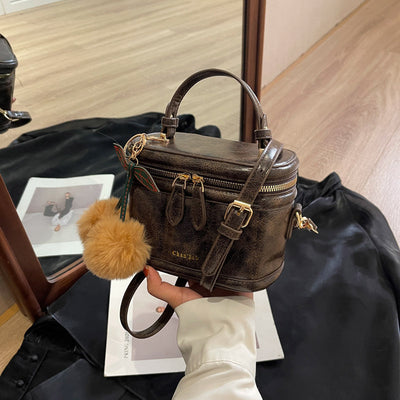 Box Bucket Bag Popular Portable Texture