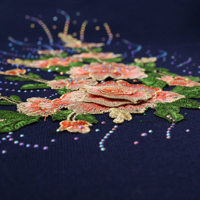 Female winter embroidered shawls with sleeves all-match
