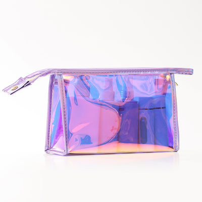 Transparent Laser Cosmetic Bag Women's Portable And Simple Waterproof