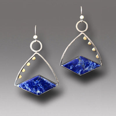 Retro Geometric Enamel Personalized Earrings