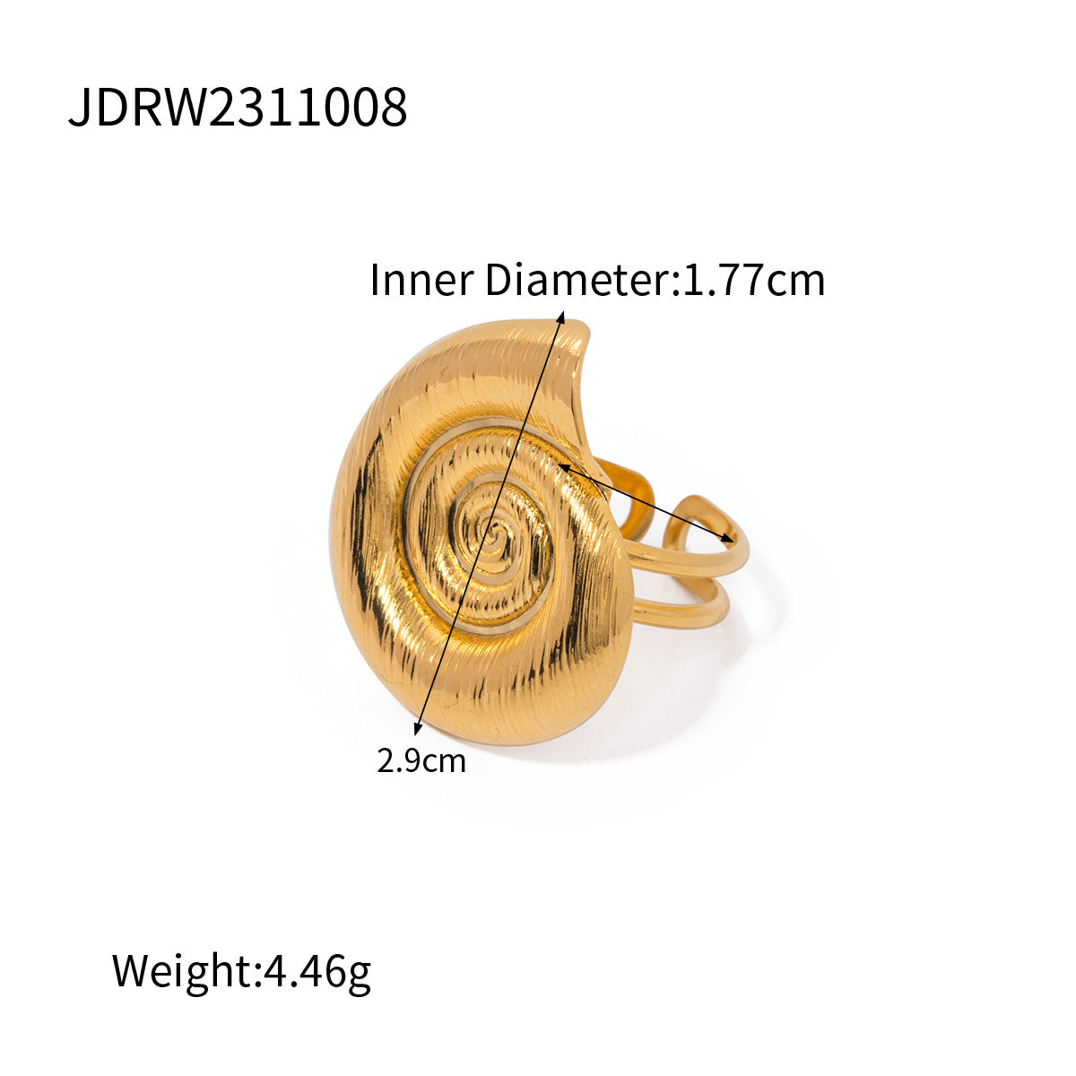 Special-interest Design Stainless Steel Jewelry Non-fading Ornament Ring