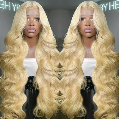 Light Gold Big Wave Lace Wig Head Cover