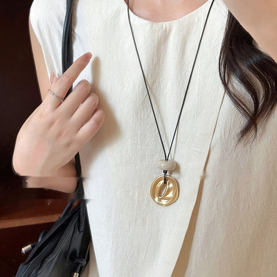 Simple Long Geometric Necklace Female Minority Fashion Temperament