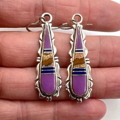 Retro Geometric Enamel Personalized Earrings