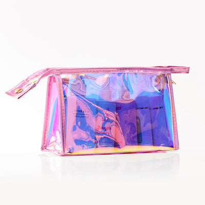 Transparent Laser Cosmetic Bag Women's Portable And Simple Waterproof